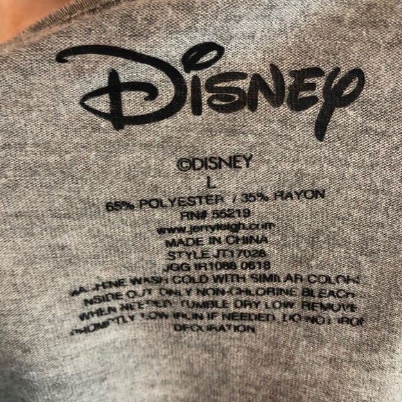 Disney Minnie Mouse Gray Short Sleeve T Shirt Large - Picture 6 of 6